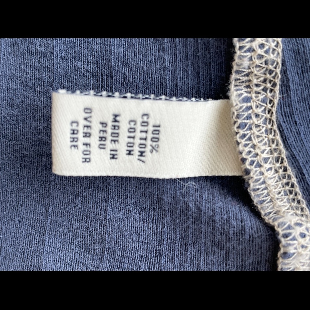 2000’S Y2K ERA VINTAGE ABERCROMBIE & FITCH - Blue Fitted 3/4 Sleeve Shirt - M - Picture 8 of 9